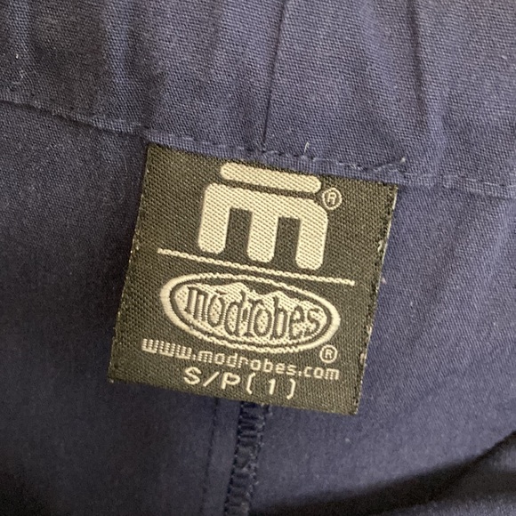Vintage Modrobes Pants Mens Small Blue Straight Leg Track Scrubs Loungewear - Picture 11 of 13